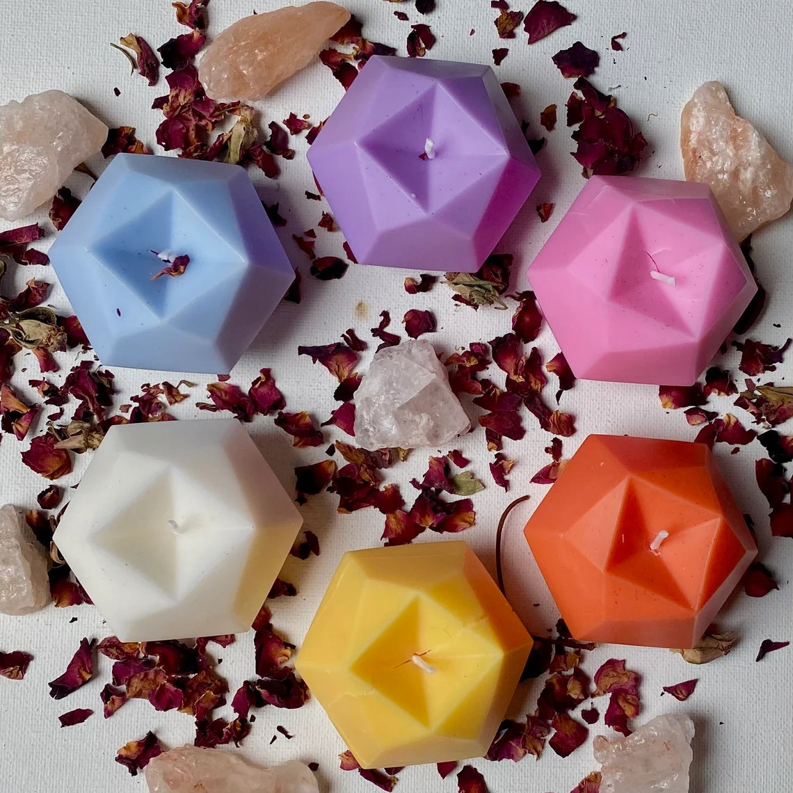 Geometric Soy Wax Blend Candle